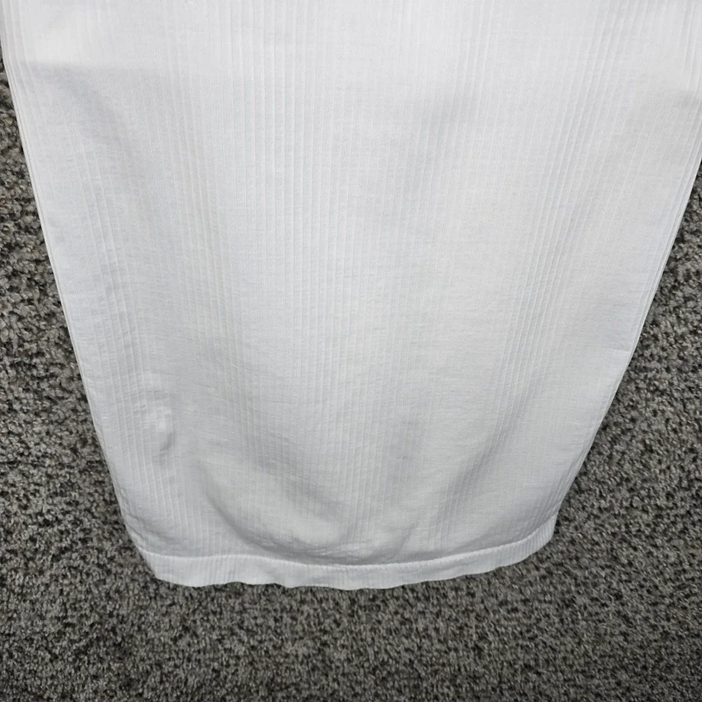 Lululemon Top Womens 12 White Ebb To Street Tank II Stretch Yoga Racerback - Picture 5 of 8
